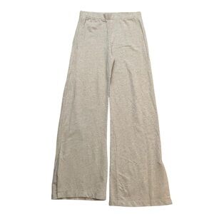 Grey State Metro Pant Sweatpants Cream Taupe Wide Leg Cotton Size 3 Large